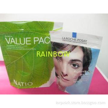 PET / AL / PE, OPP / AL / PE Cosmetic Packaging Bag For Mak